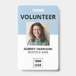 Vrijwilligers Eenvoudige Foto ID Badge