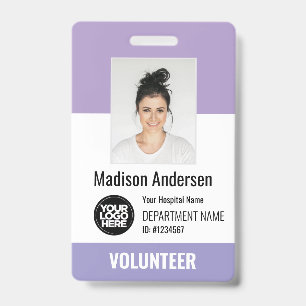 Vrijwilligers-Foto-ID-Badges met Clip of Lanyard Badge