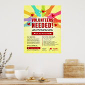 Vrijwilligers hadden behoefte aan goede doelen rec poster (Keuken)