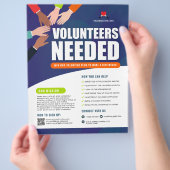Vrijwilligers hadden professionele hulp nodig flyer (Hand)