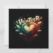 Vrijwilligers hart kaart (Voorkant)