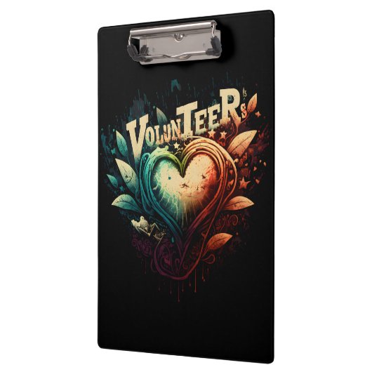 Vrijwilligers hart klembord (Links)