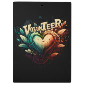 Vrijwilligers hart klembord (Achterkant)