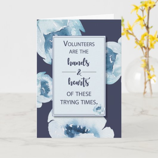 Vrijwilligers Hartelijk dank voor de Help van het  Kaart (Gele Bloem)