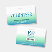 Vrijwilligers-ID Badge (Voor- en achterkant)