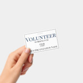 Vrijwilligers ID met logo Badge (Handheld)