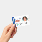 Vrijwilligers ID Naamlabel, Functietitel & Logo-fo Badge (Handheld)