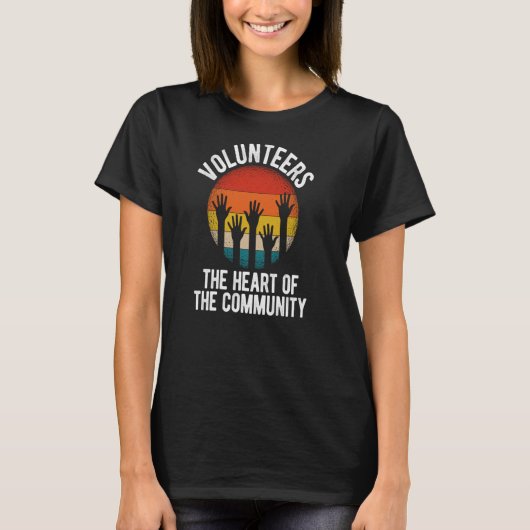Vrijwilligers in het hart van de Gemeenschap T-shirt (Voorkant)