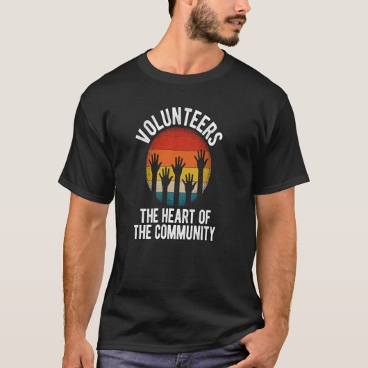 Vrijwilligers in het hart van de Gemeenschap T-shirt (Voorkant)