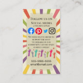 vrijwilligers kwetsbare covid-19 ondersteunen geme visitekaartje (Achterkant)