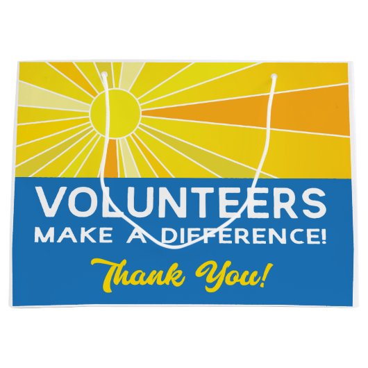 Vrijwilligers maken een verschil groot cadeauzakje (Voorkant)