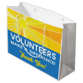 Vrijwilligers maken een verschil groot cadeauzakje (Achterkant Gekanteld)