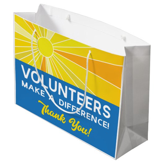 Vrijwilligers maken een verschil groot cadeauzakje (Achterkant Gekanteld)