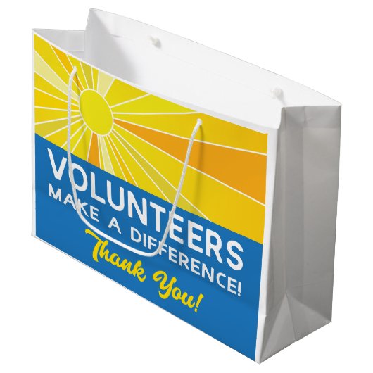 Vrijwilligers maken een verschil groot cadeauzakje (Voorkant Gekanteld)