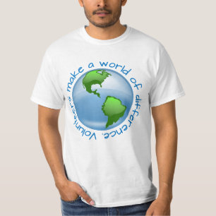 Vrijwilligers maken een wereld van verschil t-shirt