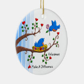 Vrijwilligers maken verschil keramisch ornament (Rechts)