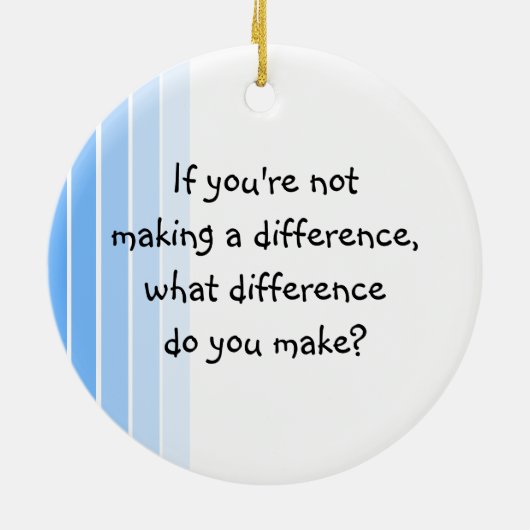 Vrijwilligers maken verschil keramisch ornament (Achterkant)