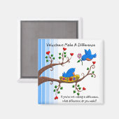 Vrijwilligers maken verschil magneet (Voorkant / Achterkant)