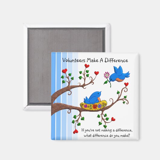 Vrijwilligers maken verschil magneet (Voorkant / Achterkant)