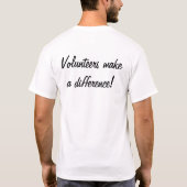 Vrijwilligers maken verschil t-shirt (Achterkant)