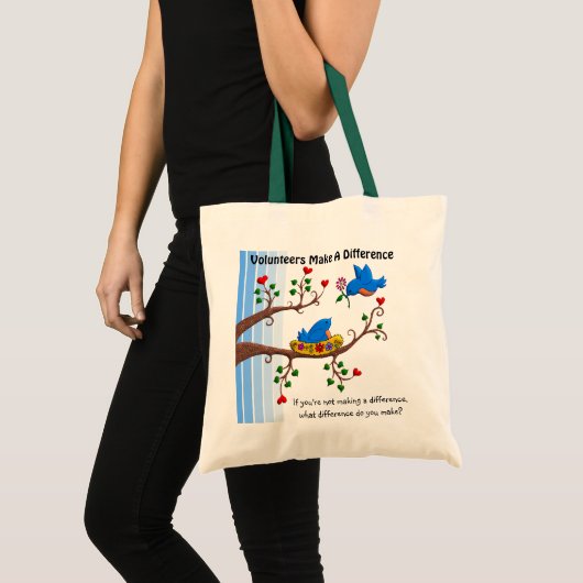 Vrijwilligers maken verschil tote bag (Voorkant (product))