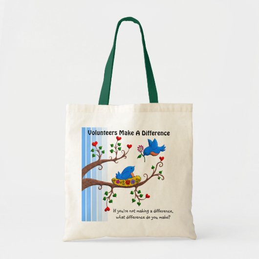 Vrijwilligers maken verschil tote bag (Voorkant)
