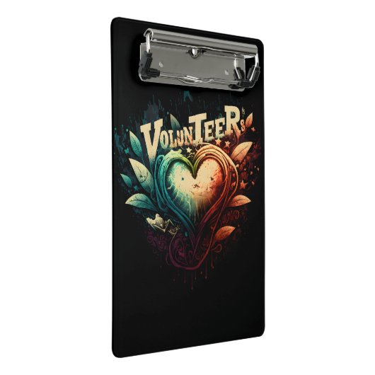 Vrijwilligers Mini Klembord (Schuin)