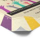 vrijwilligers uit de gemeenschap vliegen , eveneme poster (Hoek)