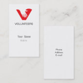 Vrijwilligers Visitekaartje (Voorkant / Achterkant)