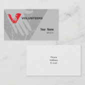 Vrijwilligers Visitekaartje (Voorkant / Achterkant)