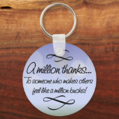 Vrijwilligers voelen zich als een miljoen dollar sleutelhanger (Voorkant)