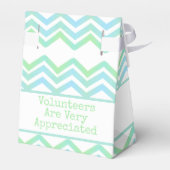 Vrijwilligers worden gewaardeerd bedankdoosjes (Achterkant)