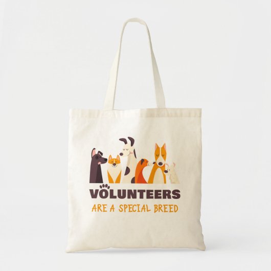 Vrijwilligers zijn een speciale noodhuls voor de f tote bag (Voorkant)