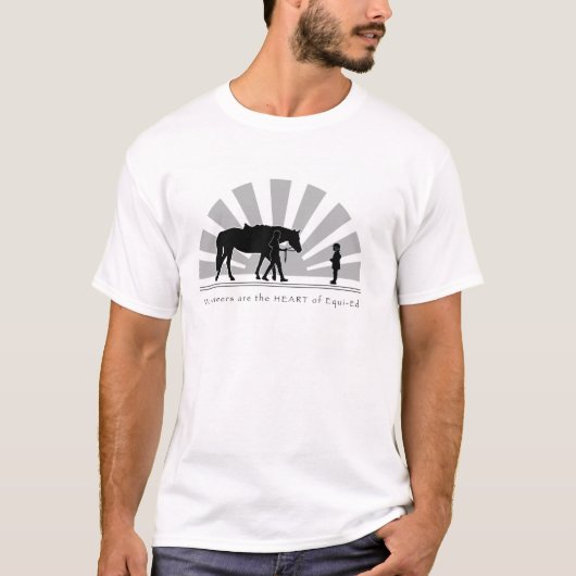 Vrijwilligers zijn het HART van Equi-Ed-Shirt T-shirt (Voorkant)