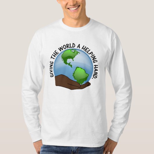 Vrijwilligers zijn 's werelds hulpverleners t-shirt (Voorkant)