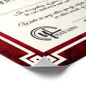 Vrijwilligersattest van de werknemer poster (Hoek)