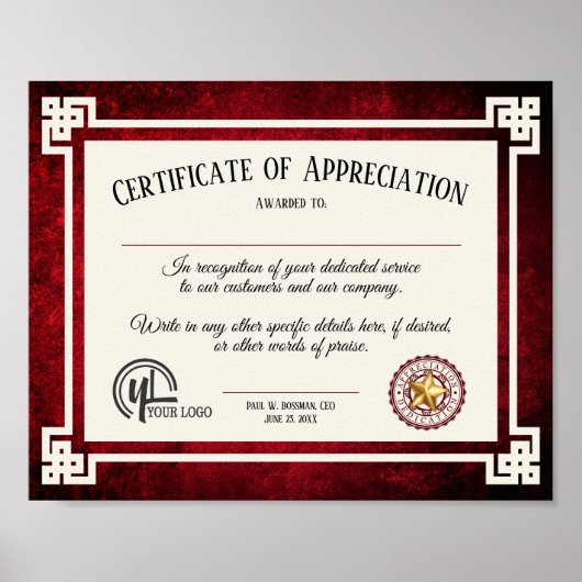 Vrijwilligersattest van de werknemer poster (Voorkant)