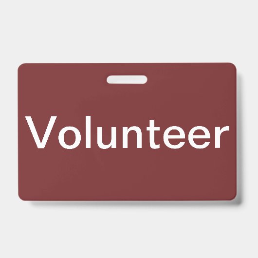 Vrijwilligersbadge Badge (Voorzijde)