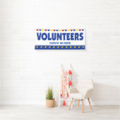 Vrijwilligersbanner voor event check-in registrati spandoek (Insitu)