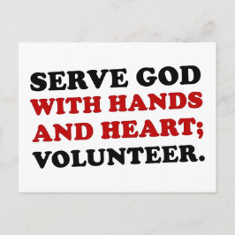 Vrijwilligersdienst met handen en hart (2) briefkaart