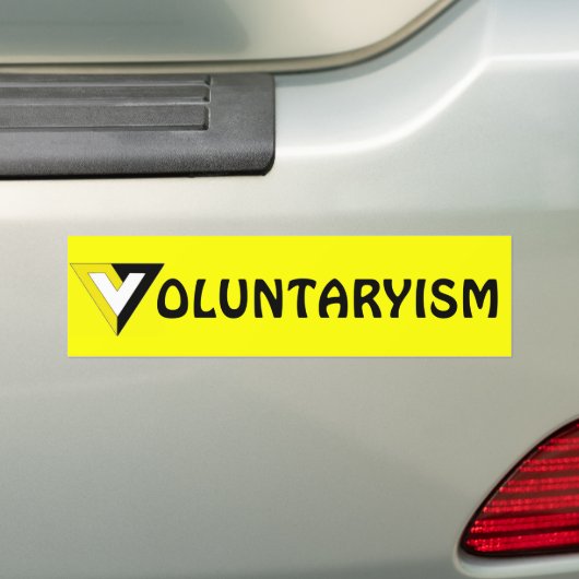 Vrijwilligersisme Bumpersticker (Op auto)