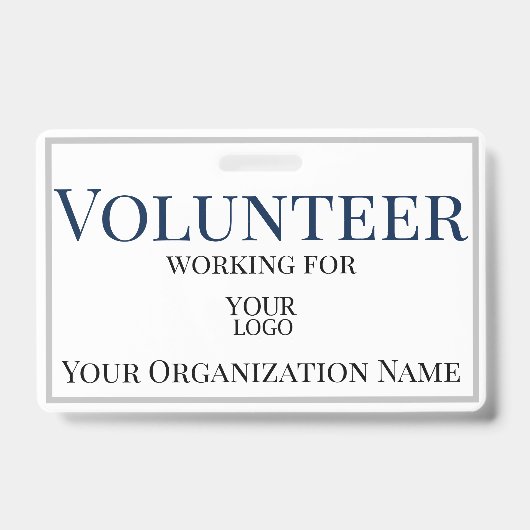 Vrijwilligerslogo ID Badge (Voorzijde)