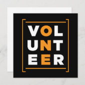 Vrijwilligersnood onder vrijwilligers - liefdadigh kaart (Voorkant / Achterkant)