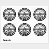 Vrijwilligersnooddiensten Ronde Sticker (Vel)