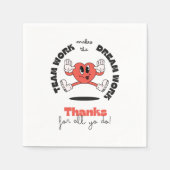 Vrijwilligerspartij voor medewerkers van het bedri servet (Voorkant)