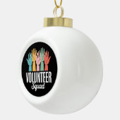 Vrijwilligersploeg Keramische Bal Ornament (Rechts)