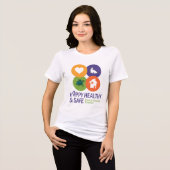 Vrijwilligersshirt Tri-Blend Shirt (Voorkant volledig)