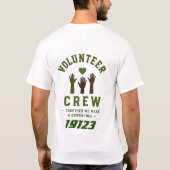❤️ Vrijwilligersteam Community Service ❤️ T-shirt (Achterkant)