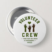 ❤️ Vrijwilligersteam Gemeenschapsdienst ❤️ Ronde Button 7,6 Cm (Voorkant /achterkant)
