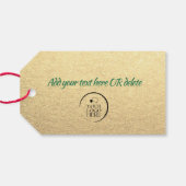 Vrijwilligerswaardering Bedankt Collega Werknemer Cadeaulabel (Achterkant Horizontaal)